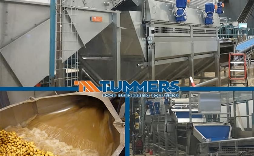 Tummers Food Processing Solutions washing line for specialty potatoes.