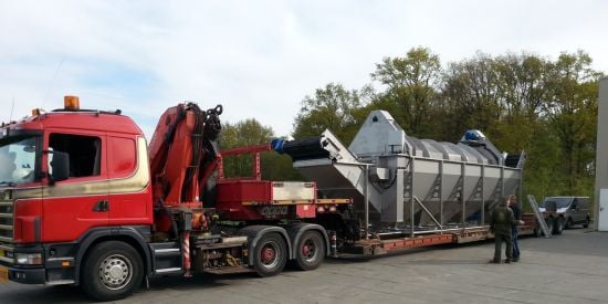 A Tummers KW-700 Washer/Destoner ready for delivery A Tummers KW-700 Washer/Destoner ready for delivery