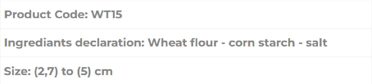 Almounajed Wheat Pellets (Twist Wheat) Specifications