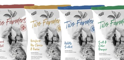 Two Farmers launch Herefordshire inspired potato crisps in compostable package