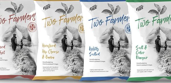 Two Farmers launch Herefordshire inspired potato crisps in compostable package
