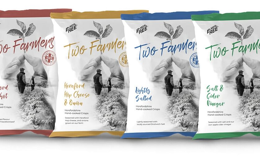 The Two Farmers crisps line has been introduced in four distinct flavors including 'Hereford Hop Cheese and Onion,' 'Lightly Salted,' 'Salt & Cider Vinegar' and 'Hereford Bullshot.'