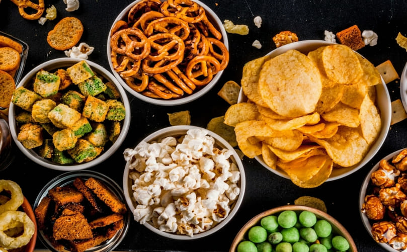 Diverse Types of Chips and Snacks in the Global Food Industry