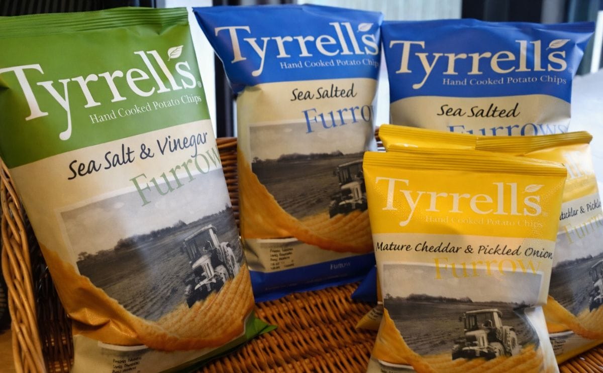Tyrrell's potato chips (Furrows) Tyrrell's potato chips (Furrows)