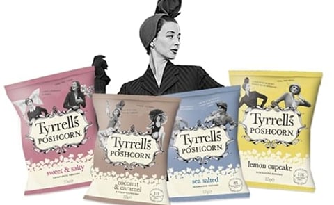 Tyrrells launches poshcorn popcorn range Tyrrells launches poshcorn popcorn range