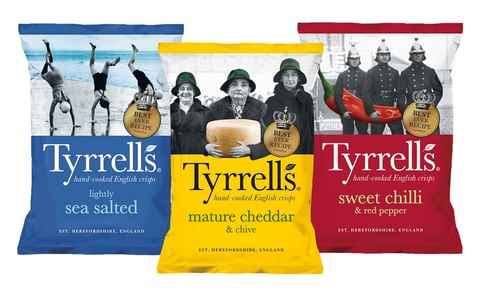 Some of Tyrrell's potato chip products Some of Tyrrell's potato chip products