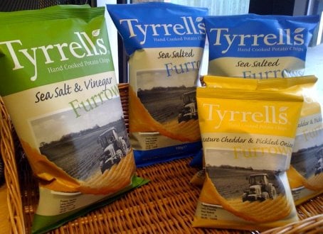 Tyrrell's Furrows potato chip collection Tyrrell's Furrows potato chip collection