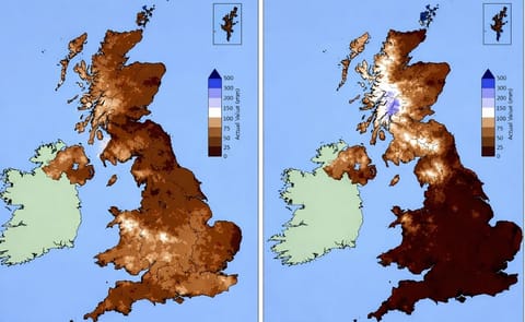 In the United Kingdom, May and June combined have been the hottest and fifth driest on record. High temperatures combined with the lack of rain has led to soil moisture conditions at the end of June being the driest on record, for the UK as a whole. In the United Kingdom, May and June combined have been the hottest and fifth driest on record. High temperatures combined with the lack of rain has led to soil moisture conditions at the end of June being the driest on record, for the UK as a whole.