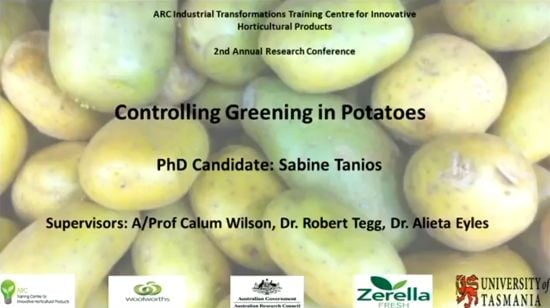 Puedes ver la presentación del proyecto en un video llamado 'Controlling Greening in Potatoes'
Puedes ver la presentación del proyecto en un video llamado 'Controlling Greening in Potatoes'
