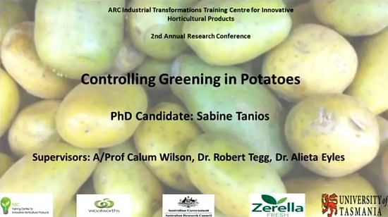 Puedes ver la presentación del proyecto en un video llamado 'Controlling Greening in Potatoes'
