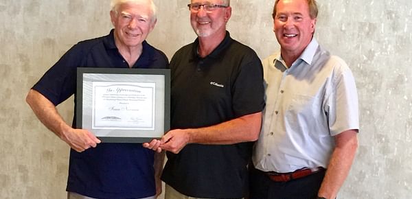 Ivan Noonan Receives Certificate of Appreciation from United Potato Growers Canada