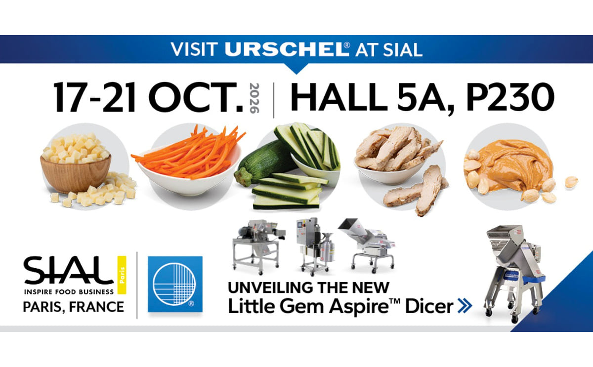 Urschel will showcase the new Little Gem Aspire™ Dicer alongside its precision cutting solutions at SIAL Paris 2026 in Paris, France