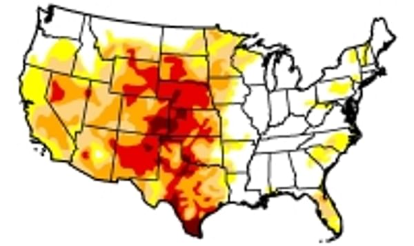  US drought map April 16 2013