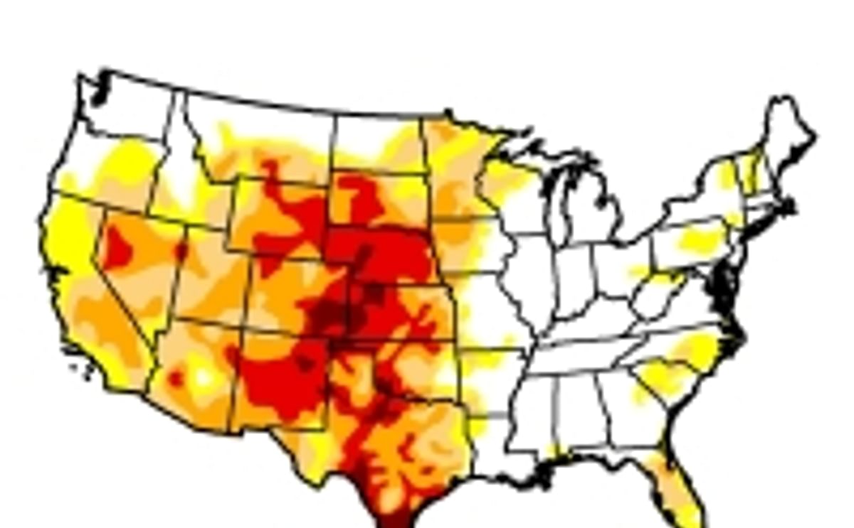 US drought map April 16 2013 US drought map April 16 2013