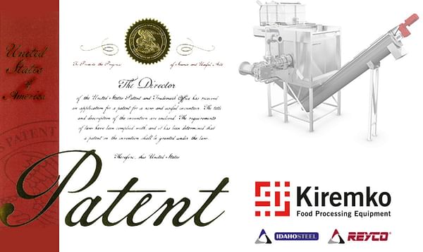 USPTO grants a steam peeling patent to Kiremko BV