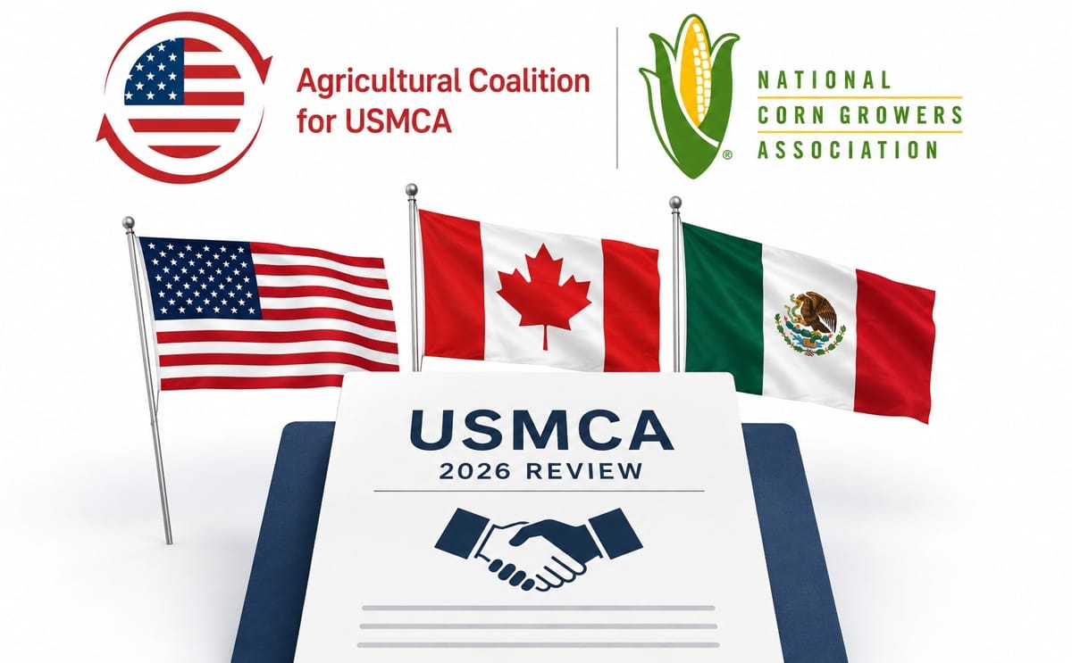 Representantes de cerca de 160 organizaciones de las cadenas de valor alimentarias y agrícolas de Estados Unidos, Canadá y México instan a renovar y fortalecer el T-MEC ante la revisión obligatoria del acuerdo prevista para 2026. Representantes de cerca de 160 organizaciones de las cadenas de valor alimentarias y agrícolas de Estados Unidos, Canadá y México instan a renovar y fortalecer el T-MEC ante la revisión obligatoria del acuerdo prevista para 2026.