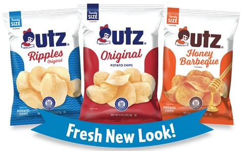The fresh new look for Utz brand potato chips The fresh new look for Utz brand potato chips