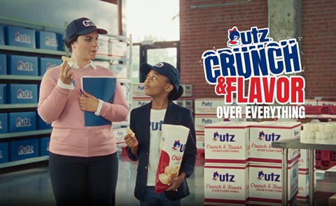 Utz® launches a new advertising campaign that puts the spotlight on its signature crunch and flavors Utz® launches a new advertising campaign that puts the spotlight on its signature crunch and flavors
