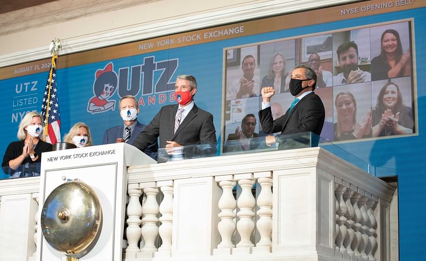 Utz Quality Foods and Collier Creek Holdings Complete Business Combination to Form Utz Brands, Inc. As of August 31, the company is listed as UTZ on the New York Stock Exchange and&nbsp;Utz rang the opening bell in celebration of their listing (Courtesy: 