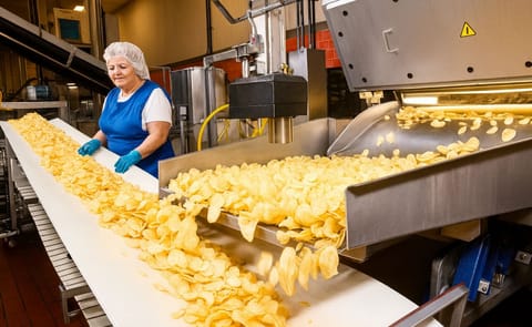 Production of Potato Chips at Utz Quality Foods Production of Potato Chips at Utz Quality Foods