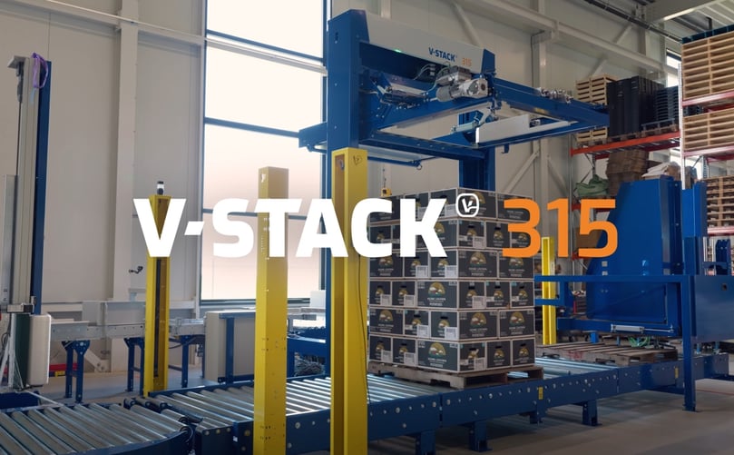 V-Stack 315 Installation for Boxed Potatoes | Verbruggen V-Stack 315 Palletizer V-Stack 315 Installation for Boxed Potatoes | Verbruggen V-Stack 315 Palletizer
