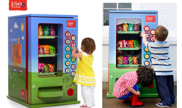 La primer máquina auto expendedora para niños que ofrece exclusivamente snacks saludables