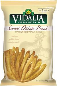 New Vidalia(R) Sweet Onion Petals(TM) snacks from Inventure Foods feature real Vidalia(R) Onions in a crunchy better-for-you baked snack. New Vidalia(R) Sweet Onion Petals(TM) snacks from Inventure Foods feature real Vidalia(R) Onions in a crunchy better-for-you baked snack.