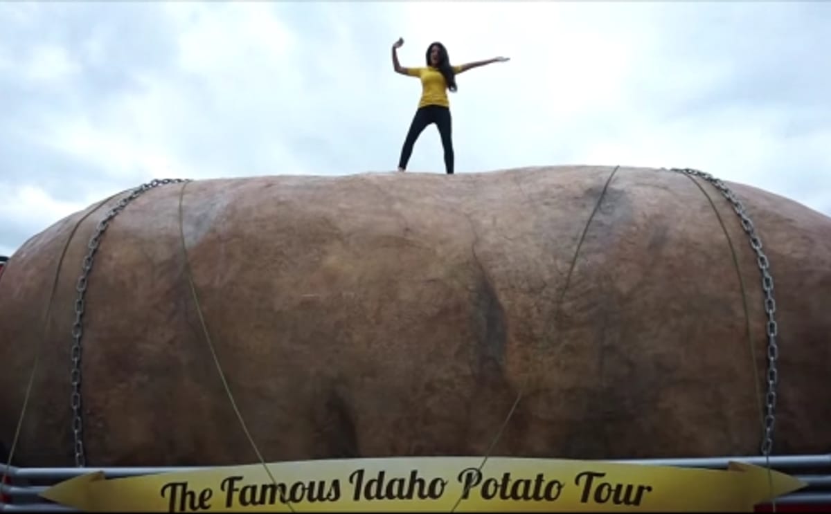 Great Big Idaho Potato Truck nominates Florida Dept. Of Citrus, Washington Apples and Gerorgia Peaches to accept ALS Ice Bucket Challenge Great Big Idaho Potato Truck nominates Florida Dept. Of Citrus, Washington Apples and Gerorgia Peaches to accept ALS Ice Bucket Challenge