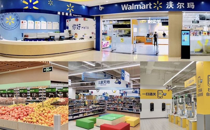 Images of newly renovated Walmart's hypermarket in China.(Courtesy: China Daily)