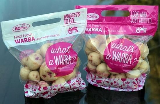 Last year, BC Fresh launched a Grab ‘n Go pouch bag for its Warba New Nugget Potatoes