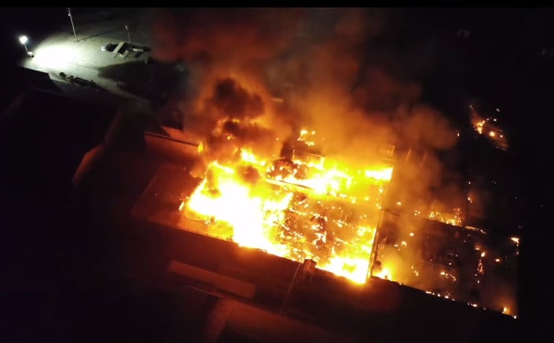 Drone video released by the Grant county sheriffs office suggests the plant has been completely destroyed. Drone video released by the Grant county sheriffs office suggests the plant has been completely destroyed.