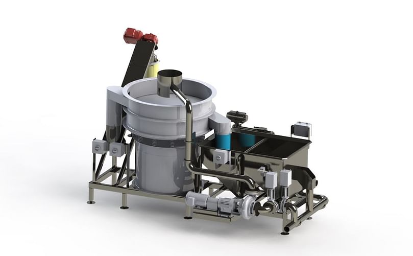 The Water Reclamation System recirculates process water from Vanmark’s Peeler/Scrubber/Washers – reducing water usage up to 90%.