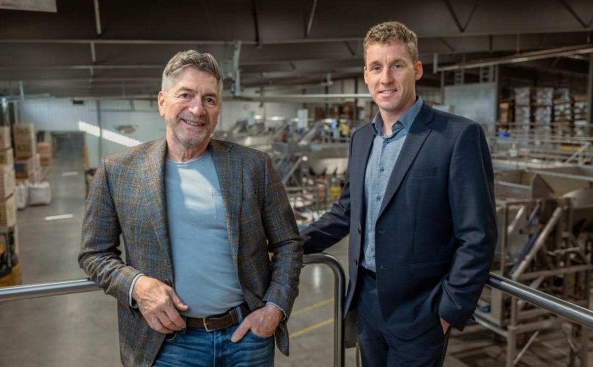 Kroeker Farms is pleased to announce a planned leadership transition as CEO Wayne Rempel (left) moves into the role of Senior Advisor, and COO Harwin Bouwman (right) is appointed CEO, effective December 1, 2025. Kroeker Farms is pleased to announce a planned leadership transition as CEO Wayne Rempel (left) moves into the role of Senior Advisor, and COO Harwin Bouwman (right) is appointed CEO, effective December 1, 2025.