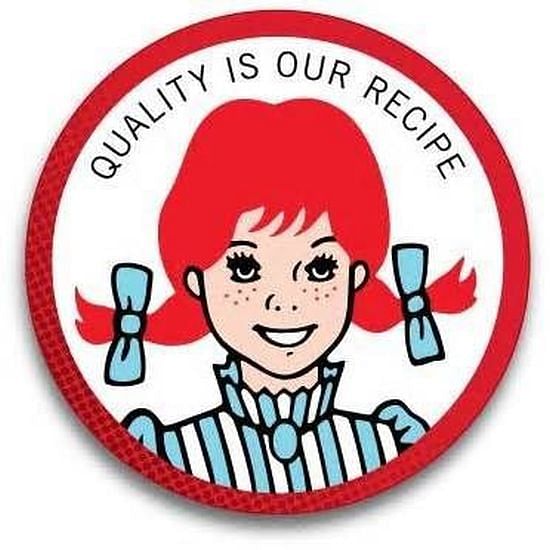 Detail of Wendy's logo