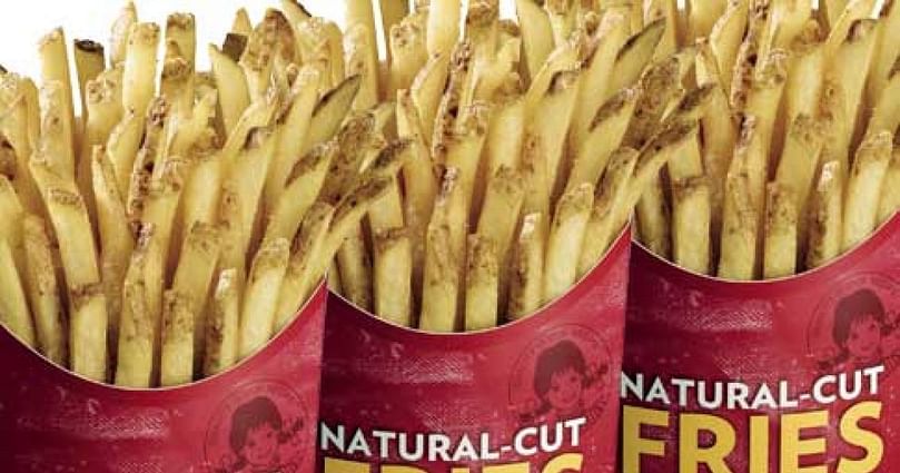 Wendy`s “Natural-Cut Sea Salt French Fries"