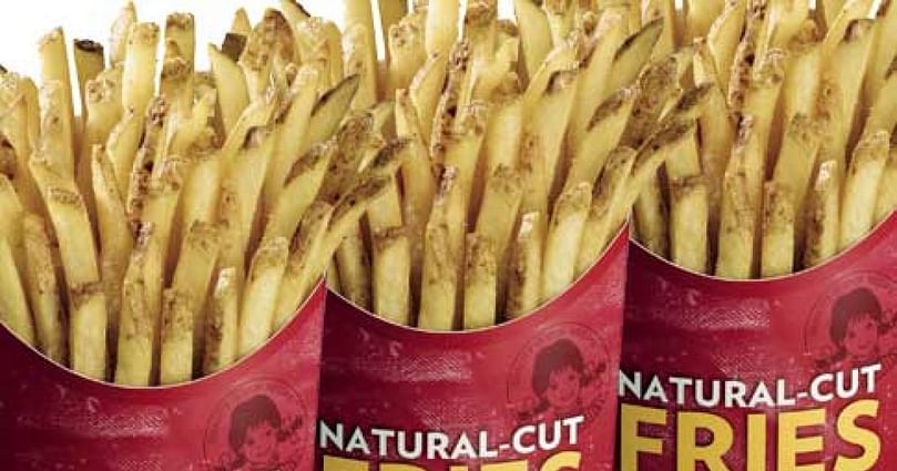 Wendy`s “Natural-Cut Sea Salt French Fries" Wendy`s “Natural-Cut Sea Salt French Fries"