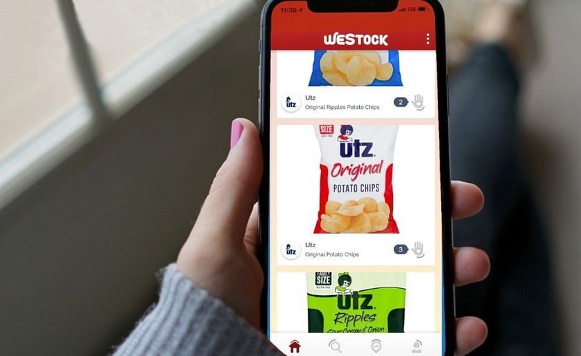 Utz® brand packages on the WeStock™ App