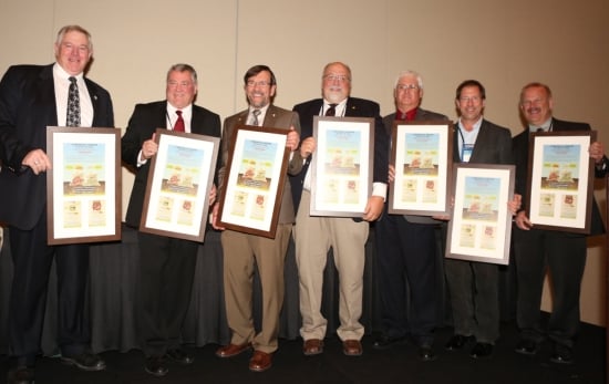 Honored NPC Past Presidents from left to right: Randy Hardy, 2014, Randy
Mullen, 2013, Don Sklarczyk, 2007, Ed Schneider, 2009, Roger Mix, 2010, Justin
Dagen, 2011, and Steve Crane, 2012. Honored NPC Past Presidents from left to right: Randy Hardy, 2014, Randy
Mullen, 2013, Don Sklarczyk, 2007, Ed Schneider, 2009, Roger Mix, 2010, Justin
Dagen, 2011, and Steve Crane, 2012.