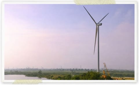 Windturbines for McCain's Whittlesey french fry factory now installed Windturbines for McCain's Whittlesey french fry factory now installed