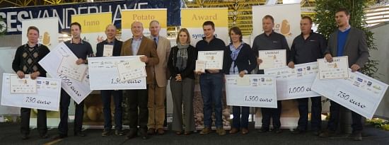 Winnaars Inno Potato Award 2014 tijdens de uitrijking op Interpom | Primeurs