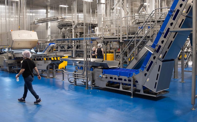 Workers on the factory floor at the Taste of Maine Potato Chip plant. (Courtesy: The Country) Workers on the factory floor at the Taste of Maine Potato Chip plant. (Courtesy: The Country)