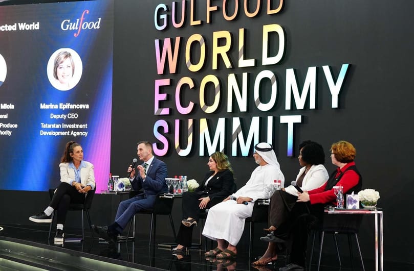 Industry leaders participate in the Gulfood World Economy Summit, discussing global trade, food security, and the future of agri-food innovation.