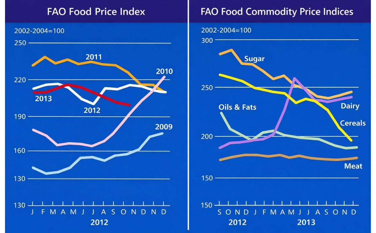 Sharp decline in cereal prices drives down FAO Food Price Index