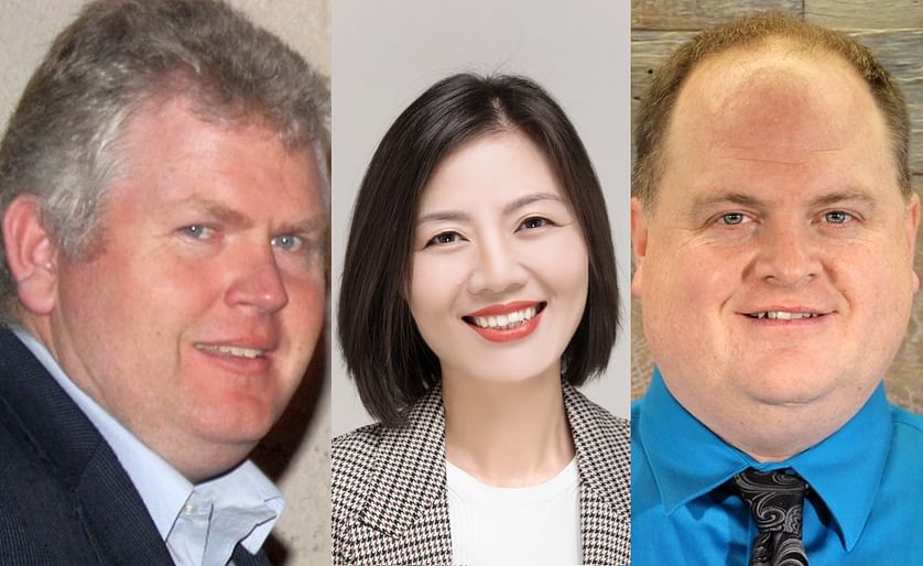 The World Potato Congress Inc. Announces Three New Directors to its Board: Dr. Nigel Crump, Elven Huang, Bret Nedrow (left to right)
