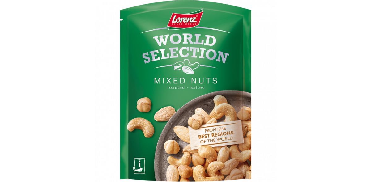 World Selection of nuts and fruits