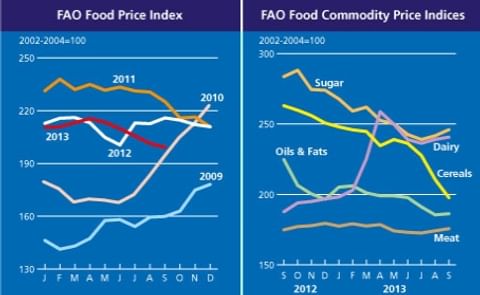 Sharp decline in cereal prices drives down FAO Food Price Index Sharp decline in cereal prices drives down FAO Food Price Index