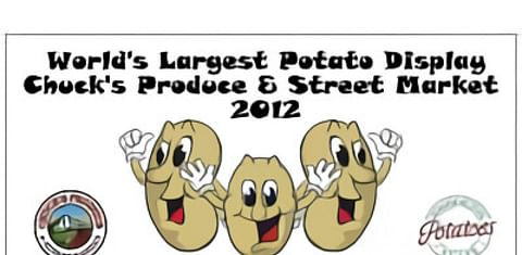  World's largest potato display at chucks produce
