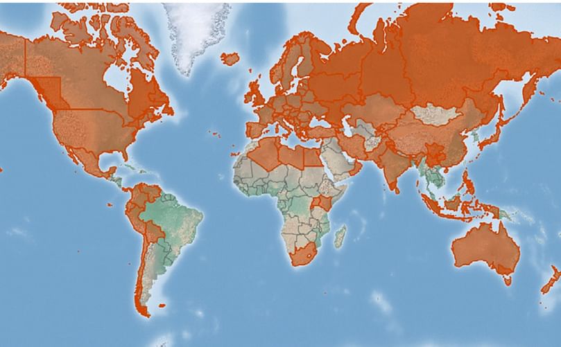 Worldwide distribution of Potato Cysts Nematodes. (Courtesy: CABI (2024))