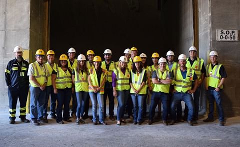 Almond Leadership Program participants learned about Yara’s fertilizer storage process during their tour of Yara North America’s Dry Terminal. Almond Leadership Program participants learned about Yara’s fertilizer storage process during their tour of Yara North America’s Dry Terminal.