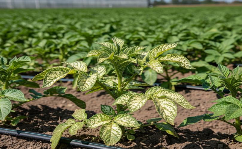 Little Leaf Rosette Syndrome in Zinc-Deficient Potato Plants